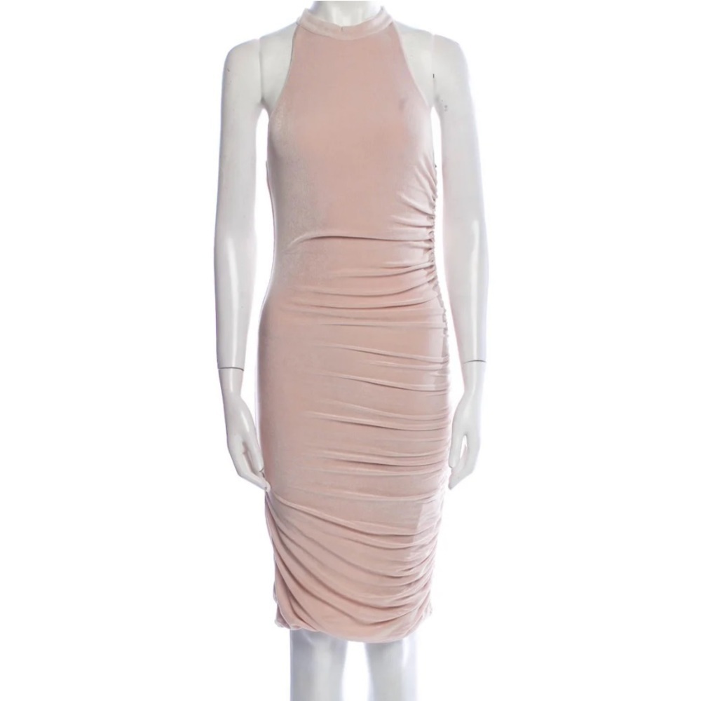 SER.O.YA Women's Mock Neck Knee-Length Ruched Dress w/ Tags Size XS